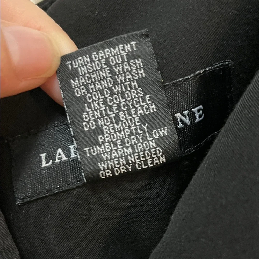 Larry Levine Classic Black A-Line Skirt - Picture 3 of 6